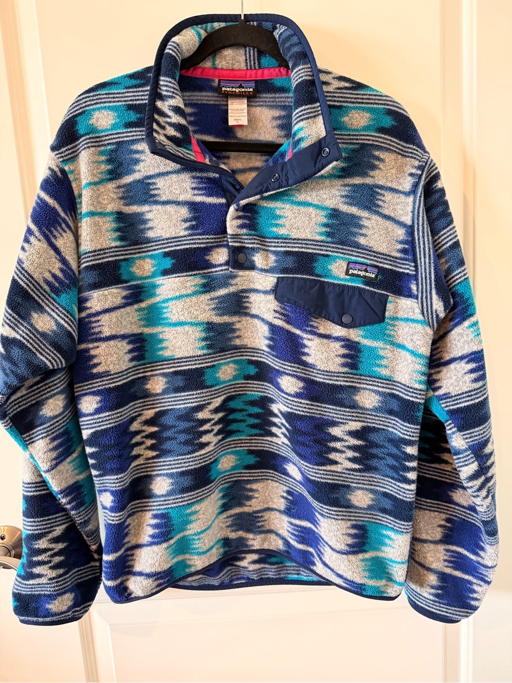 Patagonia Synchilla Snap-T Geometric Fleece Pullover Men’s Small